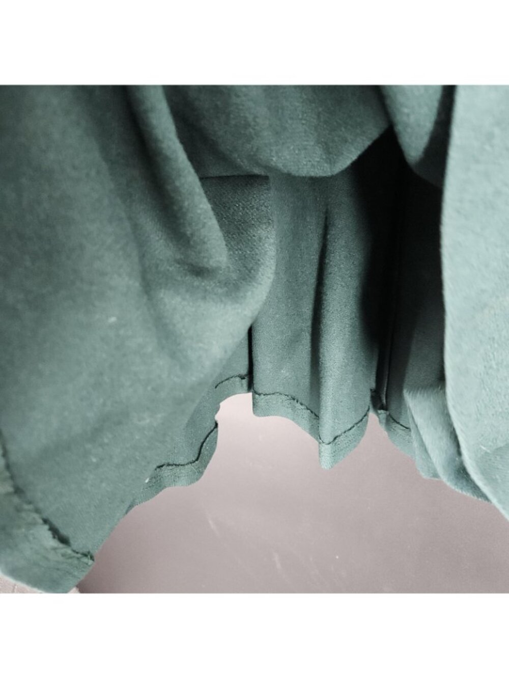 Skirt 14 Green A-Line Midi Pleated High Waist Woven Zip Classic Flowy Office - Picture 8 of 9